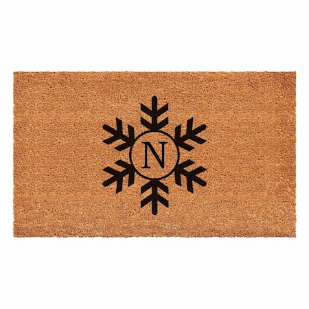 Calloway Mills Monogram Door Mat, Black, Natural, 24 in W x 36 in L 108792436N